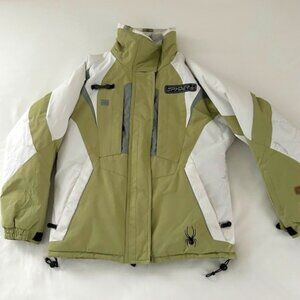Spyder Ski Jacket X-Static Dermizax EV Snowboarding sage green Womans Size Small